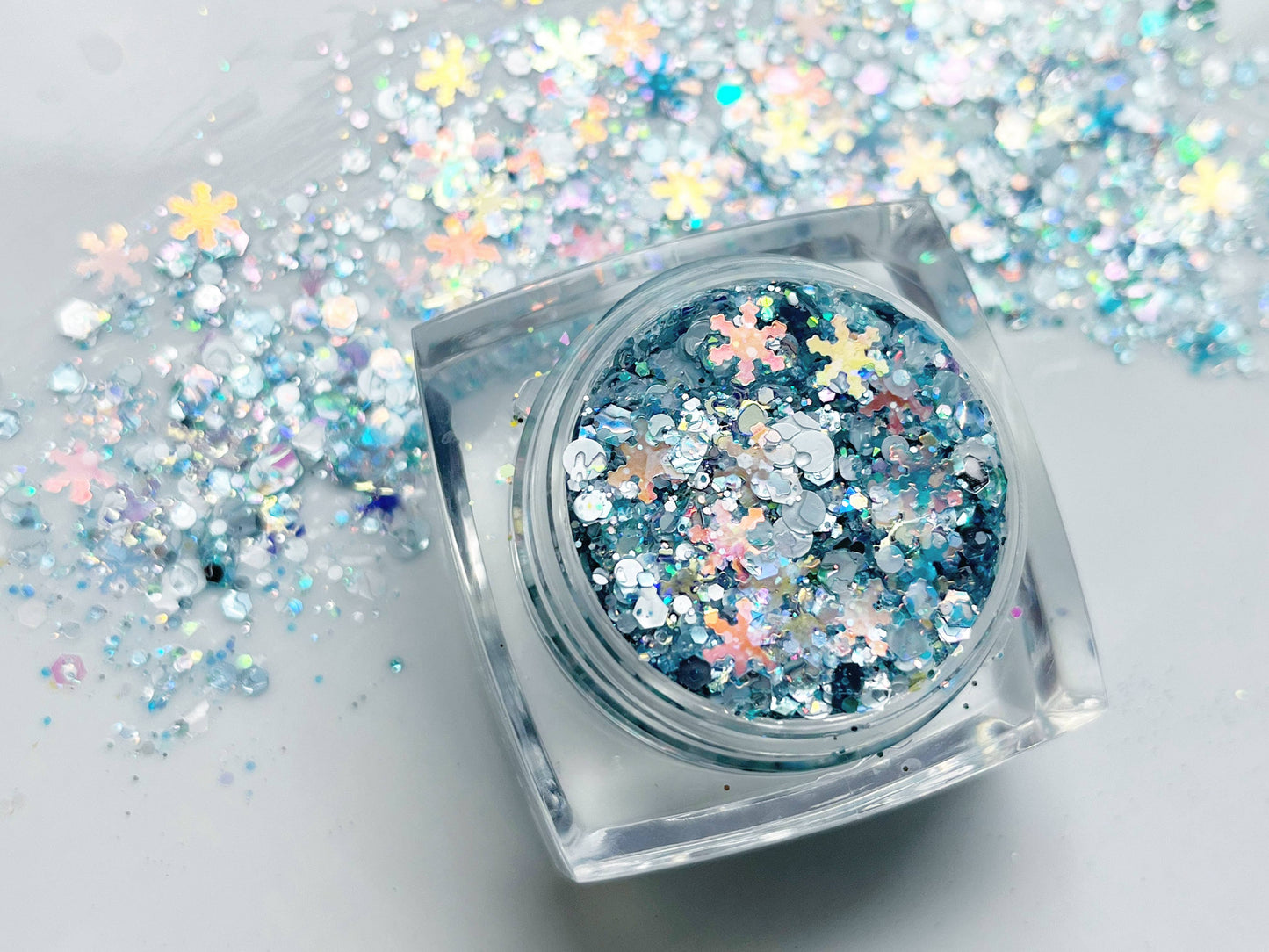 Winter Wonderland Snowflake Glitter Gel
