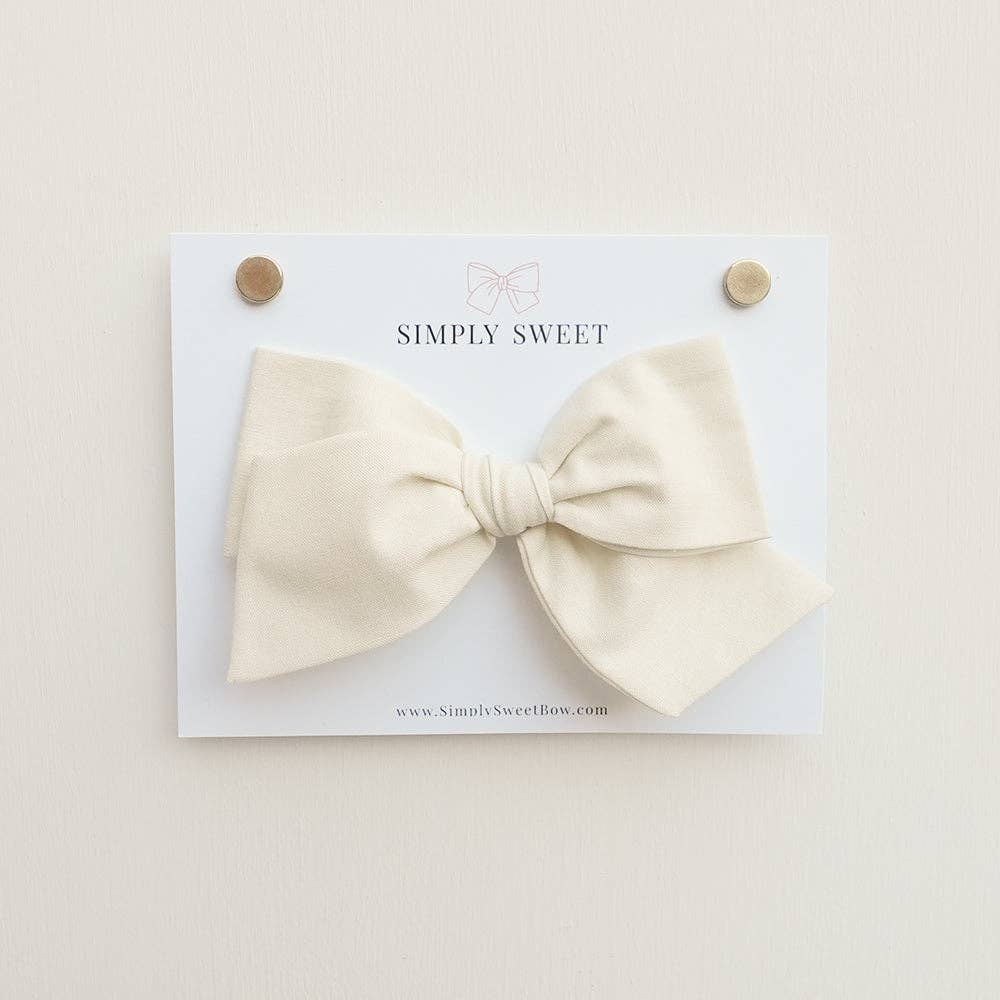 Cream - Knot Bow