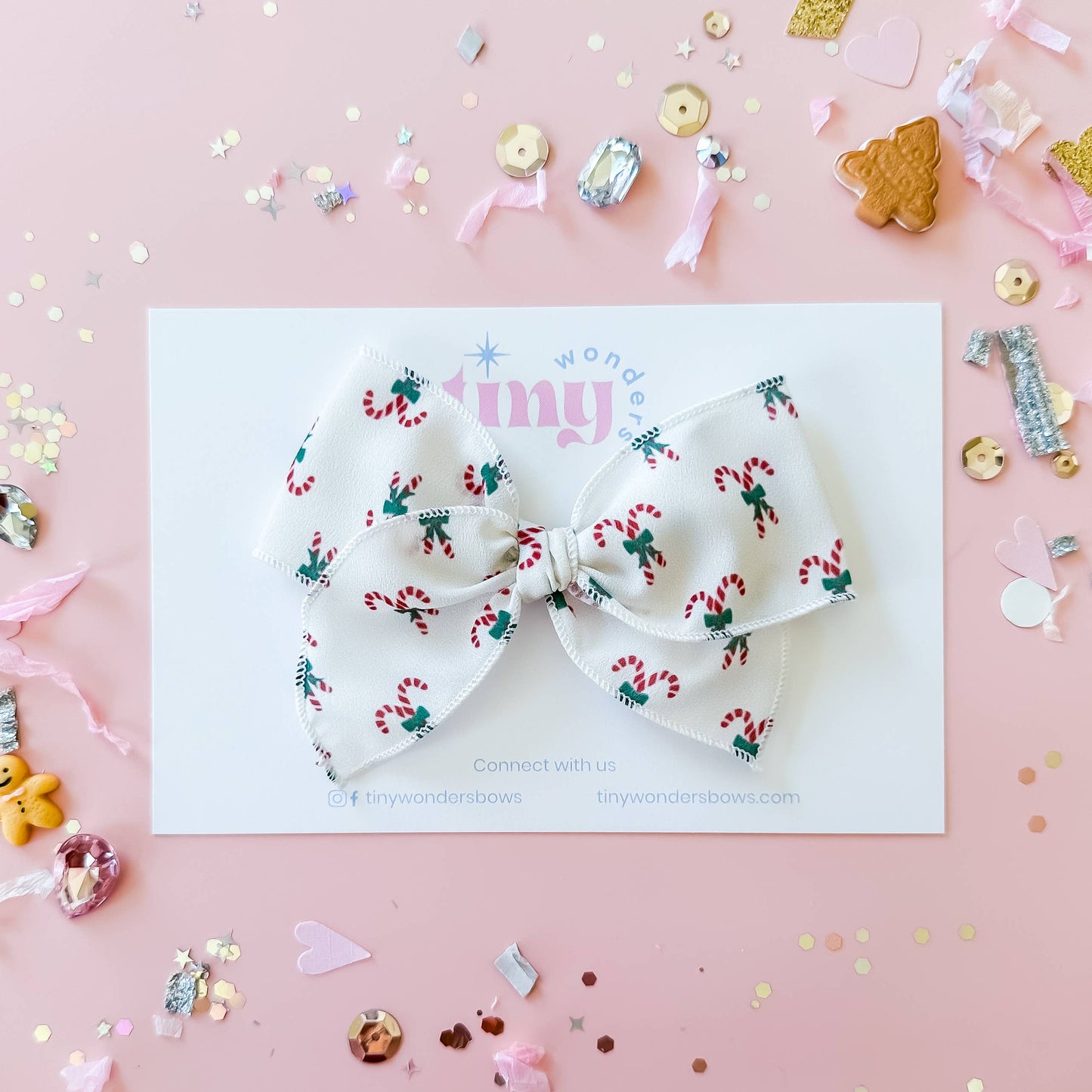 Candy Canes | Crepe Bow