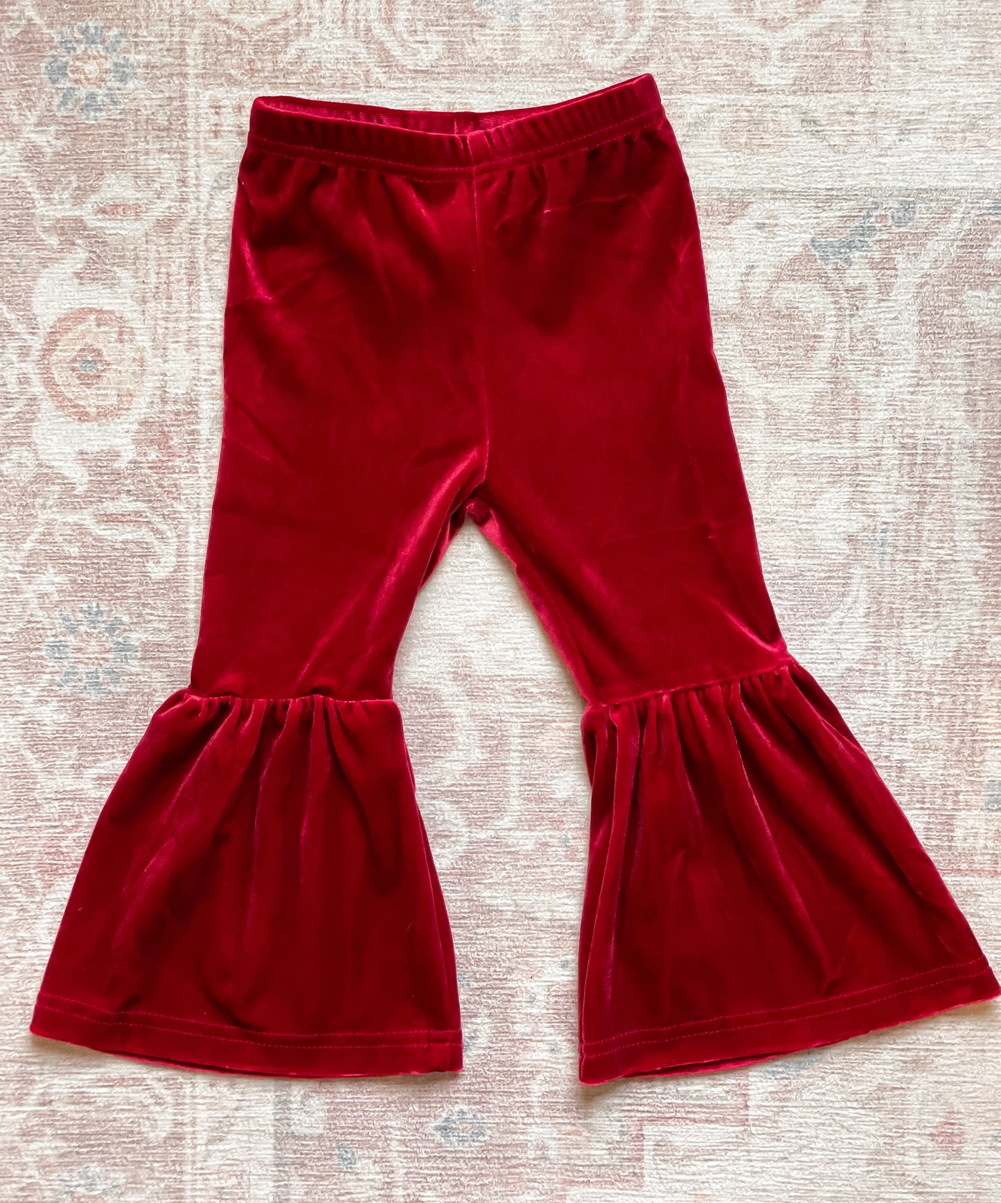 Red Velvet Bell Bottoms