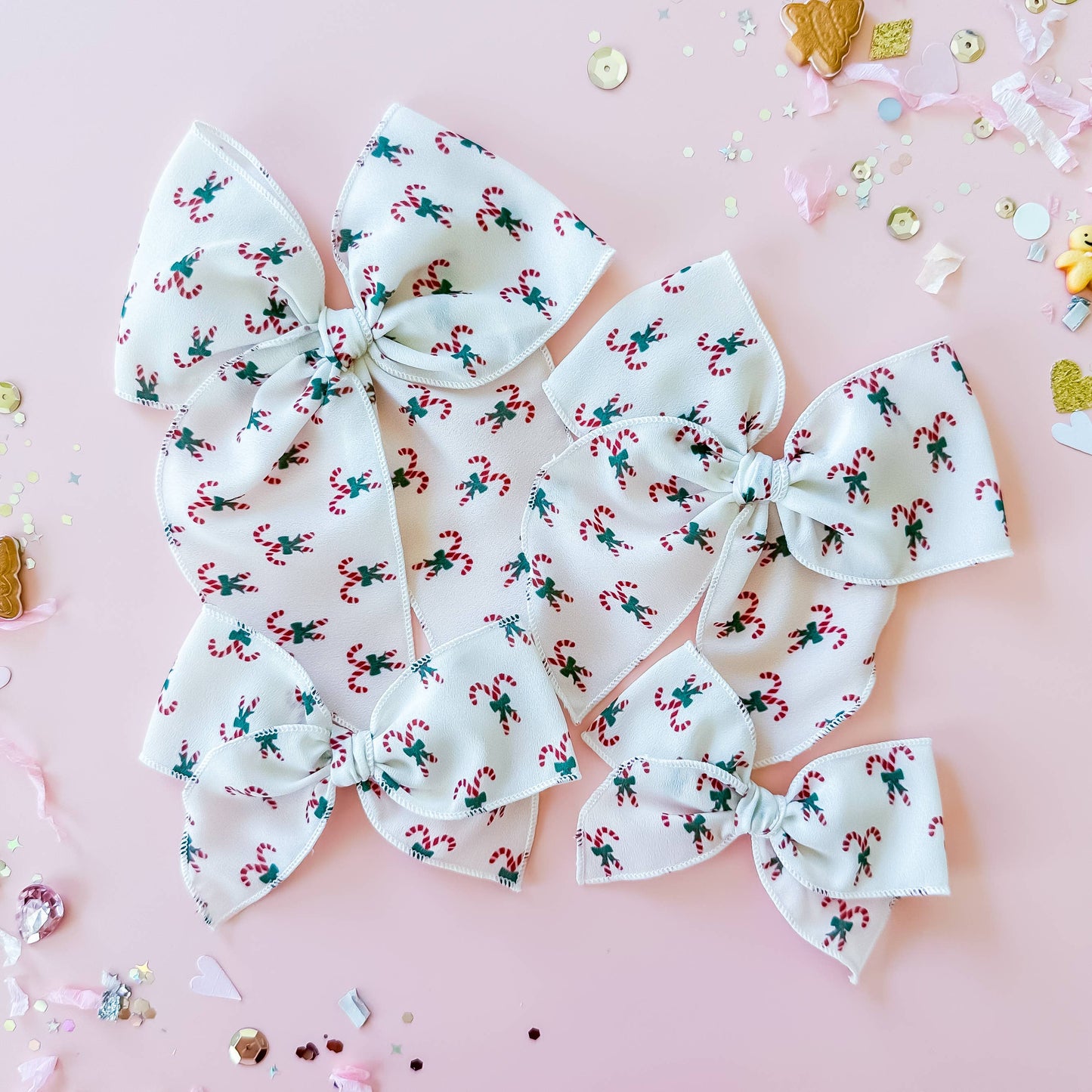 Candy Canes | Crepe Bow