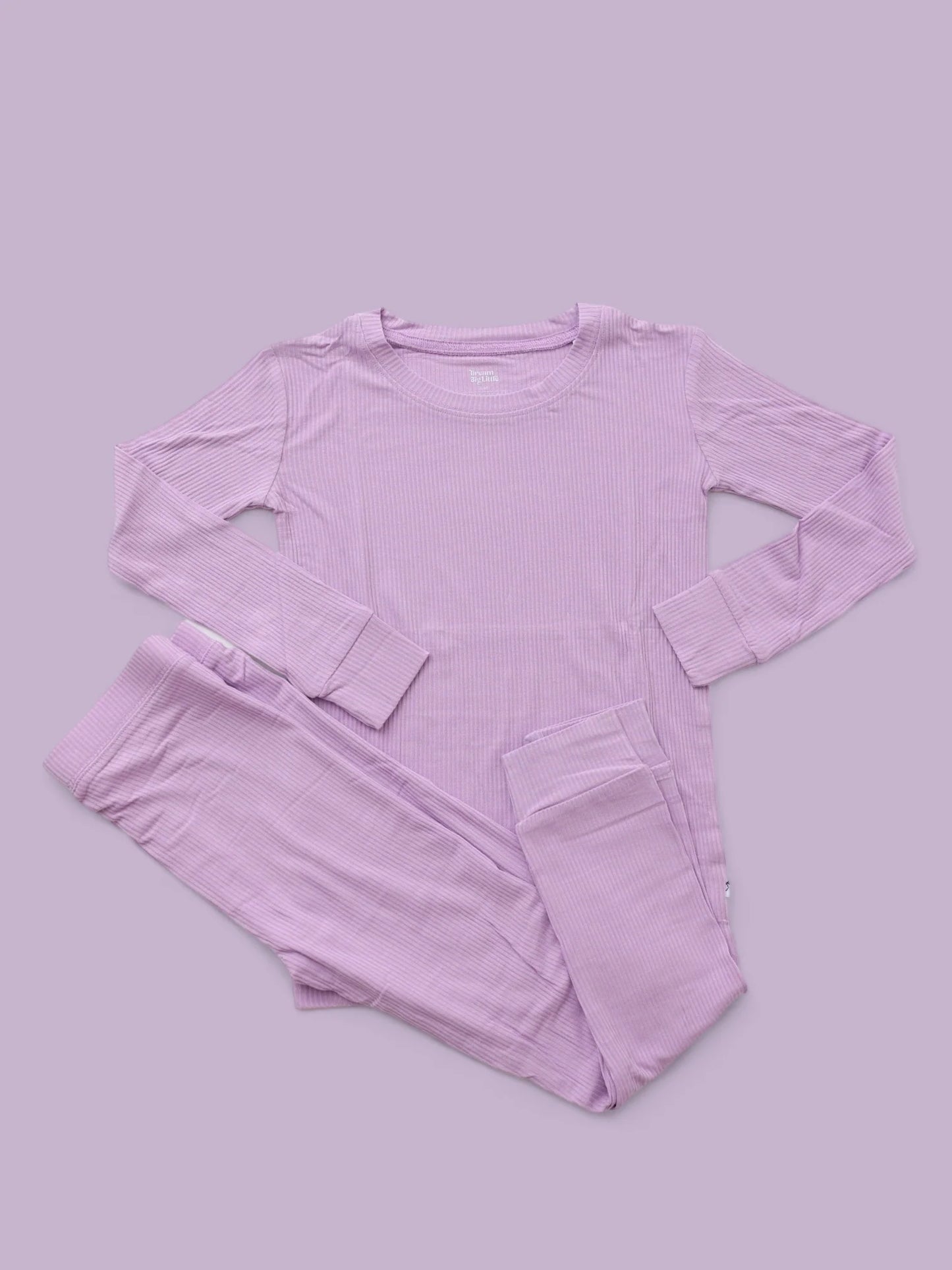 Amethyst Ribbed Bamboo Pajamas