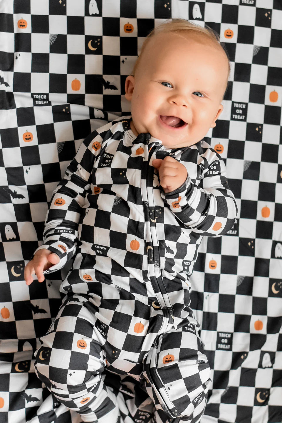Boo Crew Checker Bamboo Pajamas