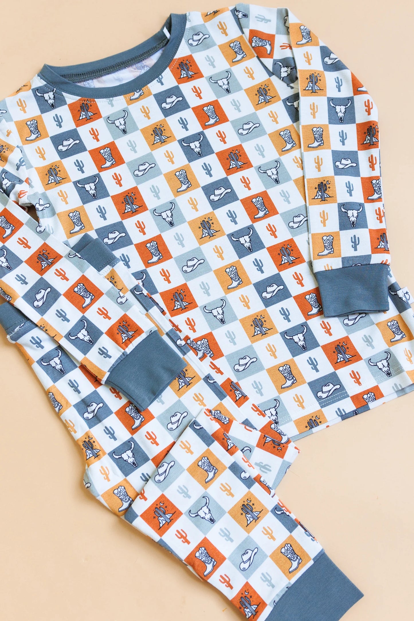 Wild West Checkers Bamboo Pajamas