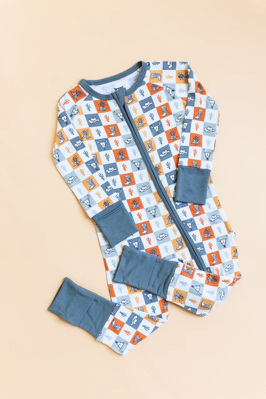 Wild West Checkers Bamboo Pajamas