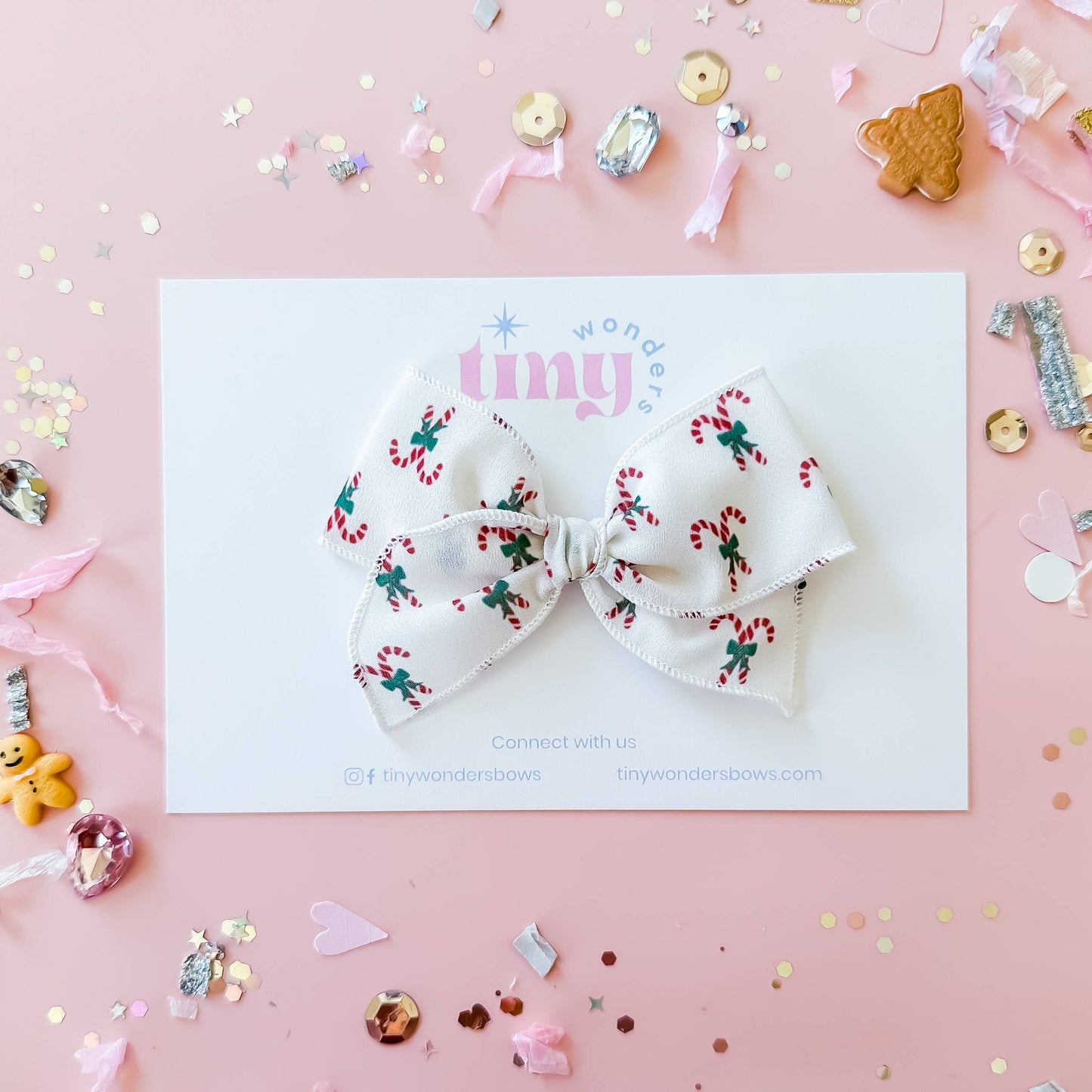 Candy Canes | Crepe Bow