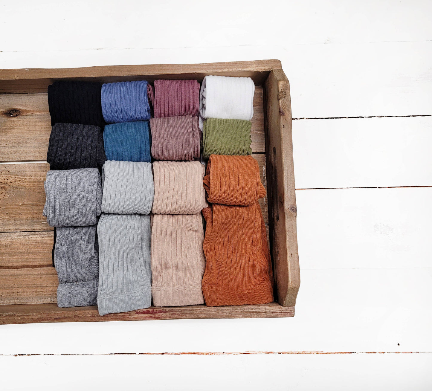 Ribbed Cotton Tights