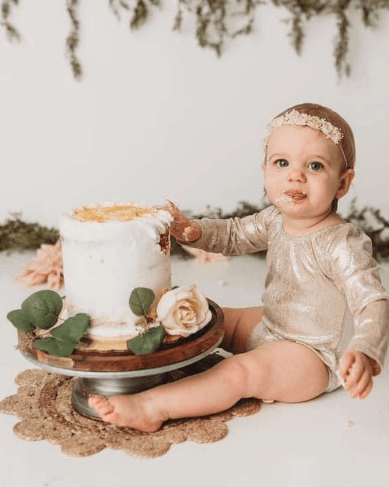 Livee Long Sleeve Leotard | Gold