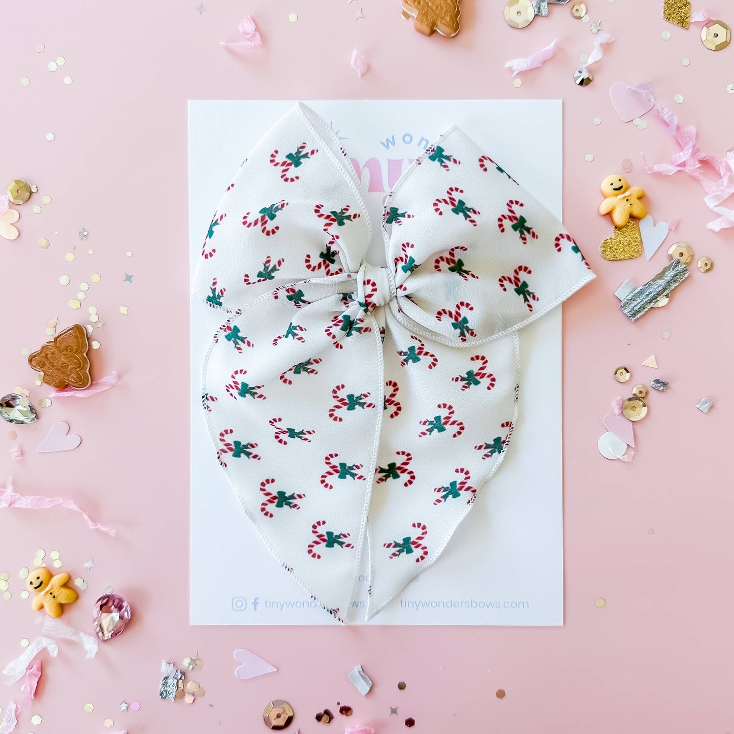Candy Canes | Crepe Bow
