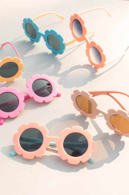 Kids Toddler 2-tone Flower Sunglasses