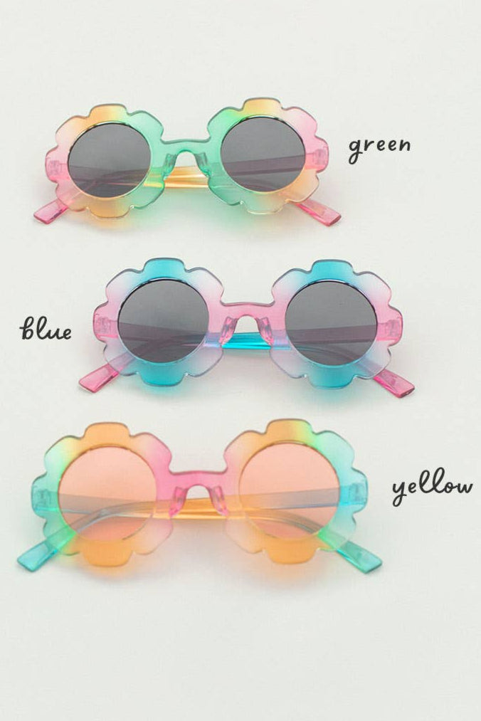 Kids Ombre Flower Sunglasses