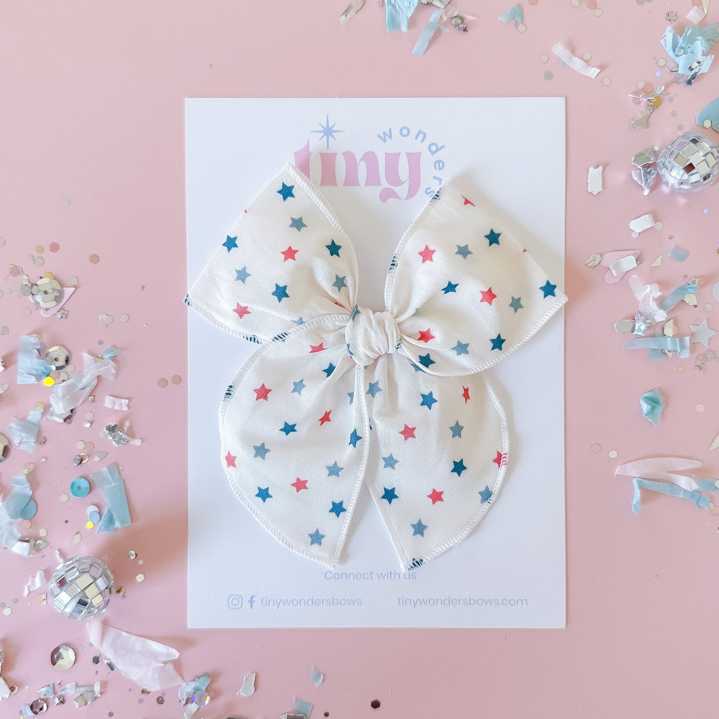 Americana Stars Hair Bow