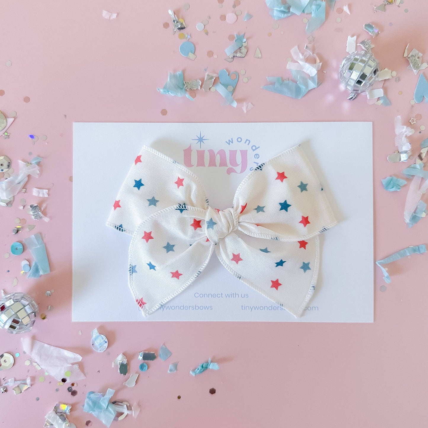 Americana Stars Hair Bow