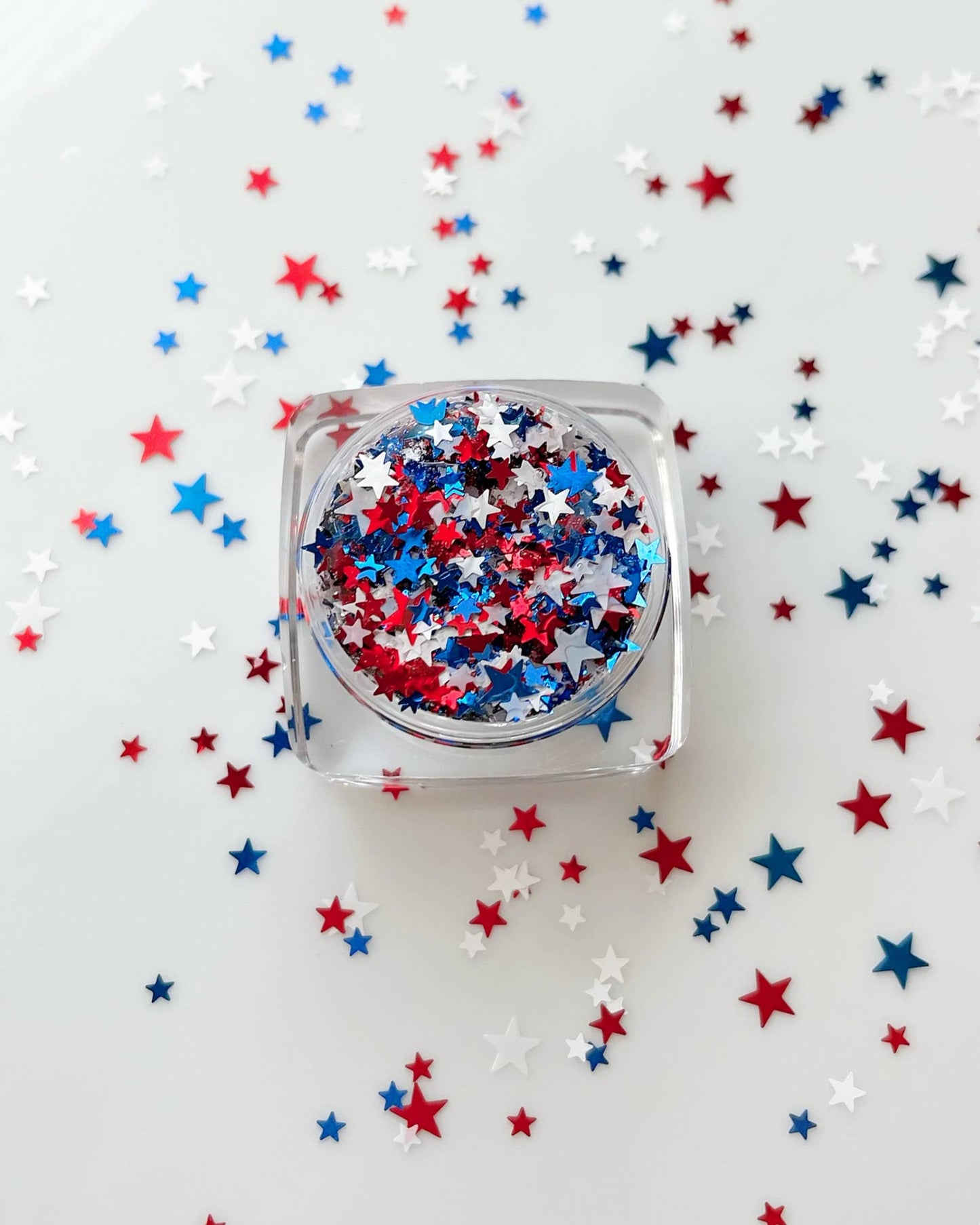 4th of July America USA Star Fourth Face and Body Glitter