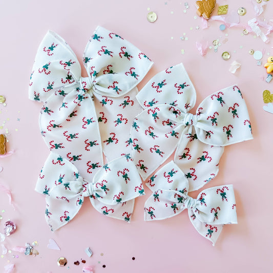 Candy Canes | Crepe Bow