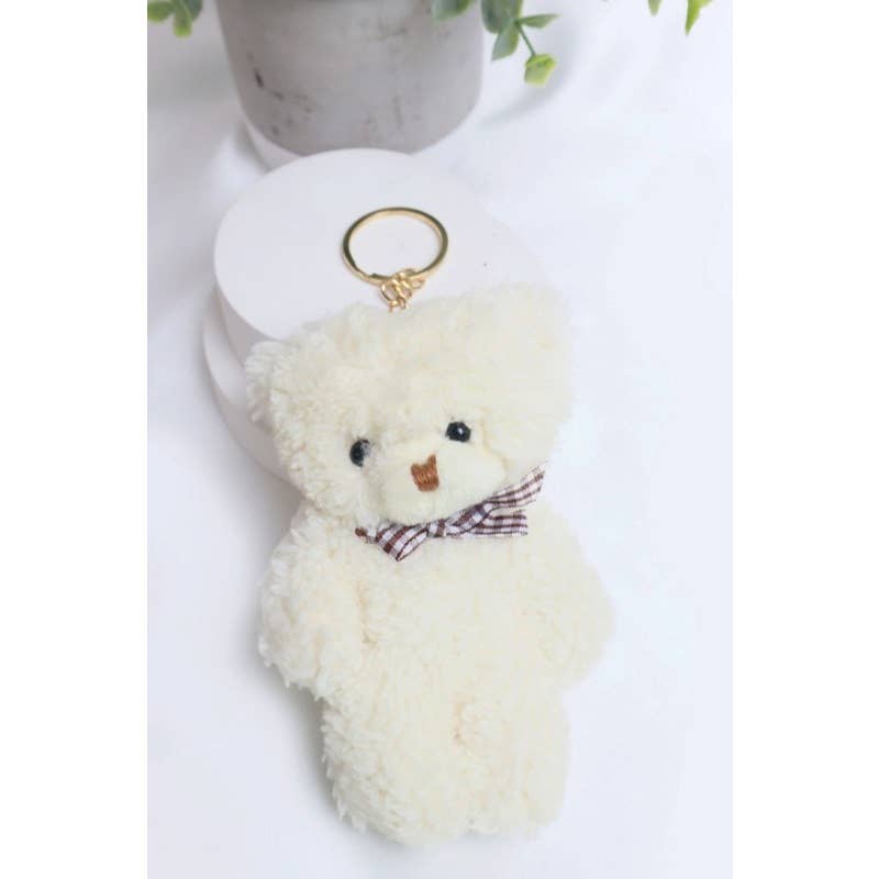 Plush Teddy Bear Keychain