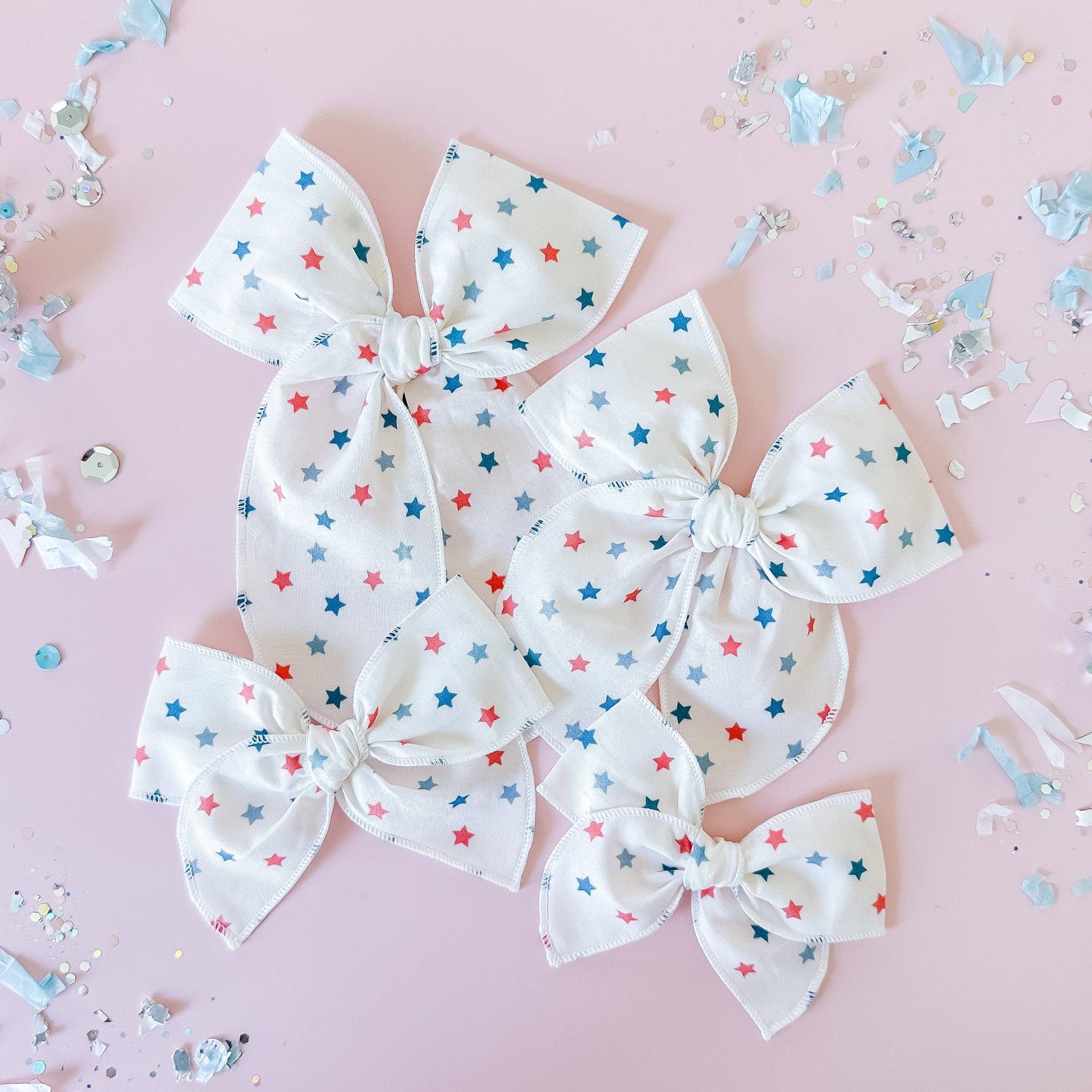 Americana Stars Hair Bow
