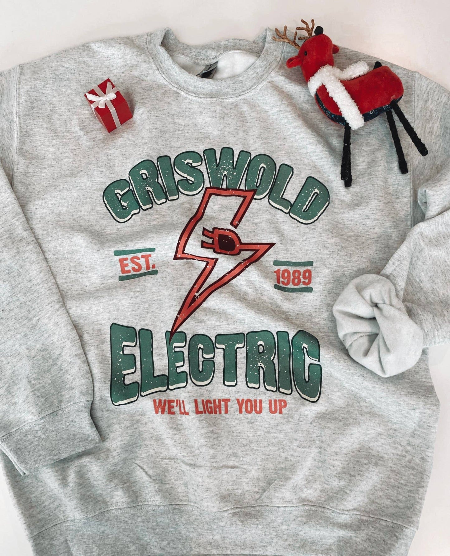 Griswold Electric Christmas Crewneck Adult + Mini