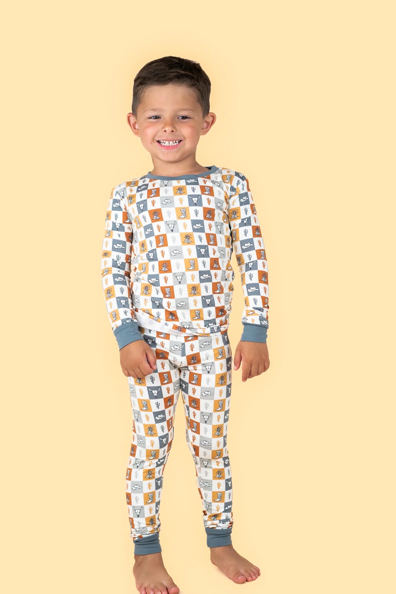 Wild West Checkers Bamboo Pajamas