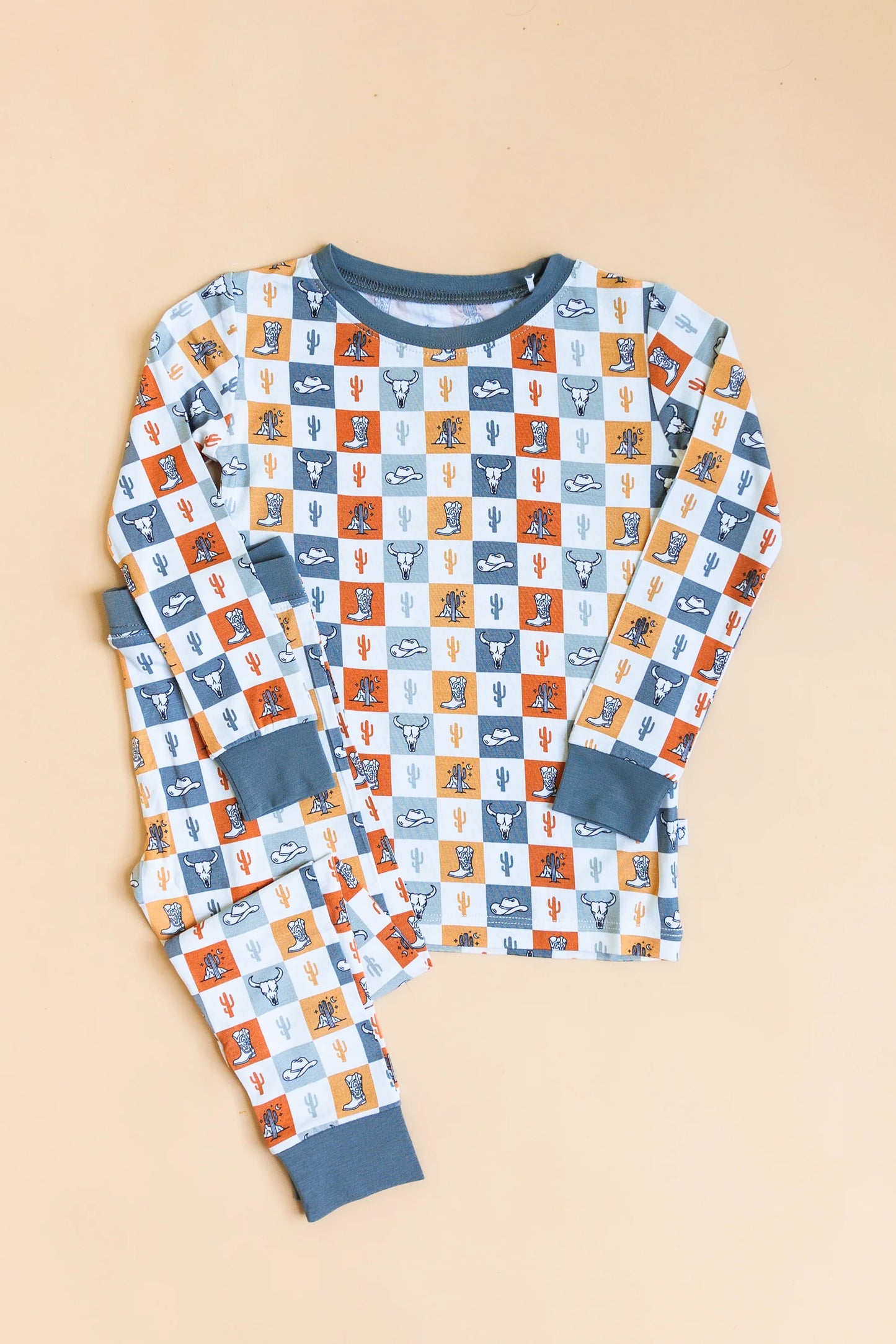 Wild West Checkers Bamboo Pajamas