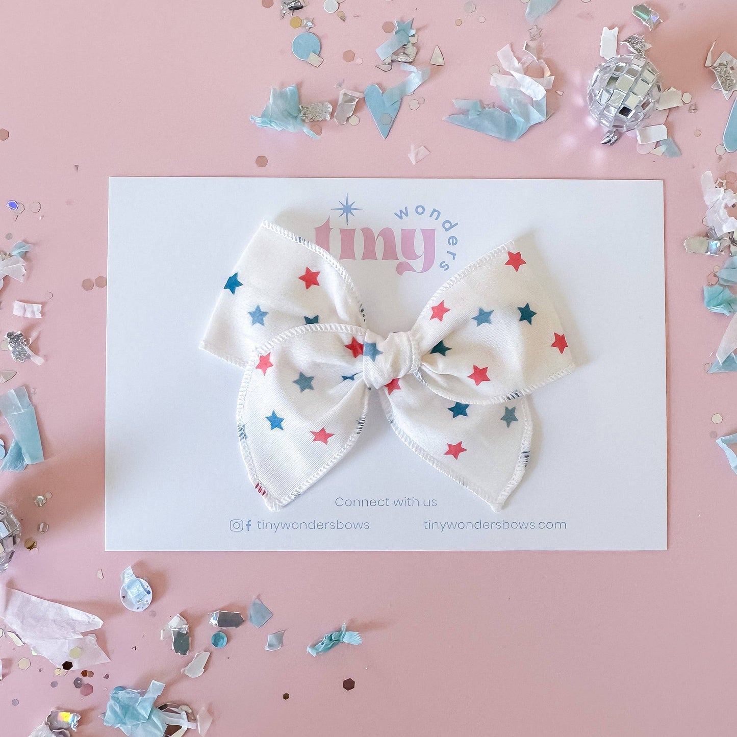 Americana Stars Hair Bow