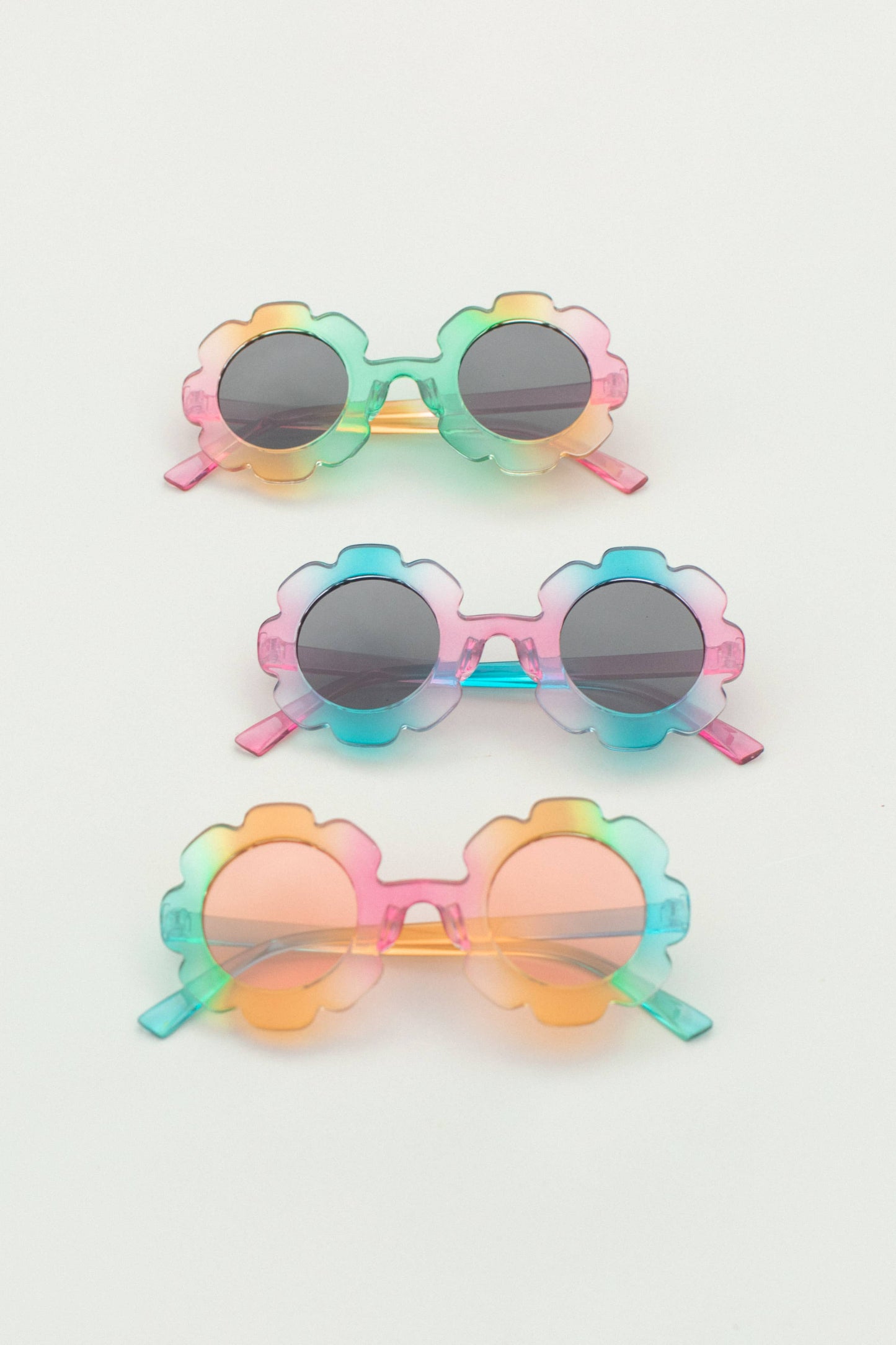 Kids Ombre Flower Sunglasses